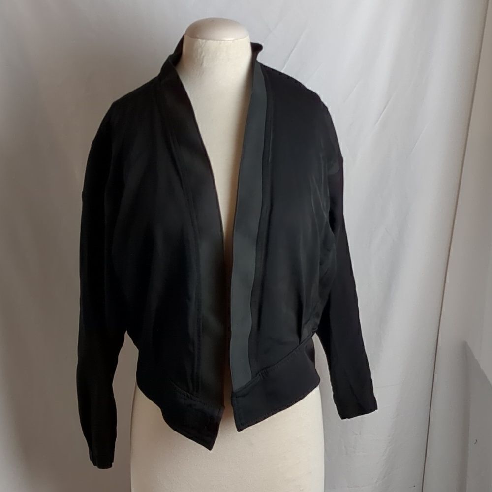 Zara Women Black Wrap Jacket Size M